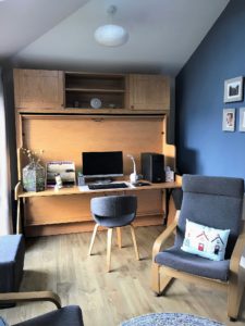 Double StudyBed in Light Oak