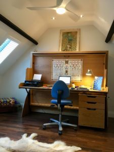 Double StudyBed in Attic Room