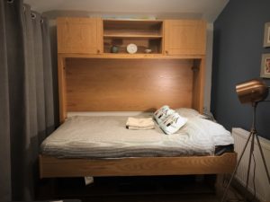 Double StudyBed in Light Oak (Bed Mode)