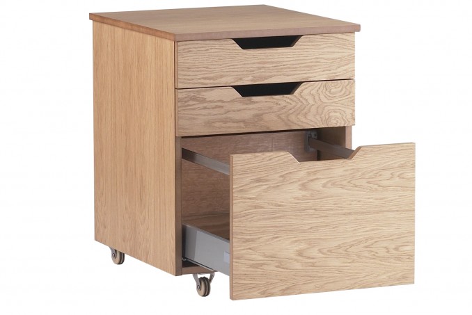 Filing Cabinet in Light Oak