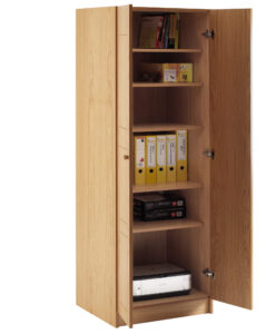 Wardrobe in Light Oak fitted with adjustable shelving