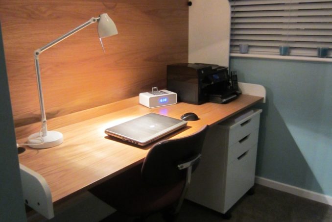 Single StudyBed in White and Oak