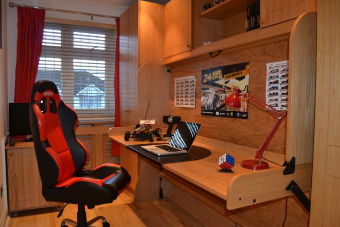 Small Double StudyBed in Teenager's Bedroom